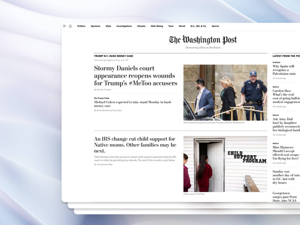 Website The Washington Post menggunakan NextJS sebagai framework mereka